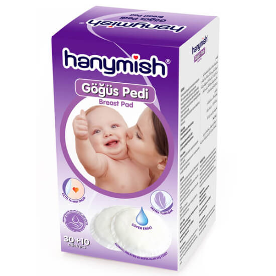 Hanymish 1021 göğüs pedi 30+10 paket süper emici hijyenik ped formunda 40 adet tekli ambalaj- 1