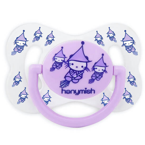 Hanymish Cute damaklı emzik No1 mor 0-6 ay bebekler için ortodontik damak yapılı günlük kullanım emziği- 1