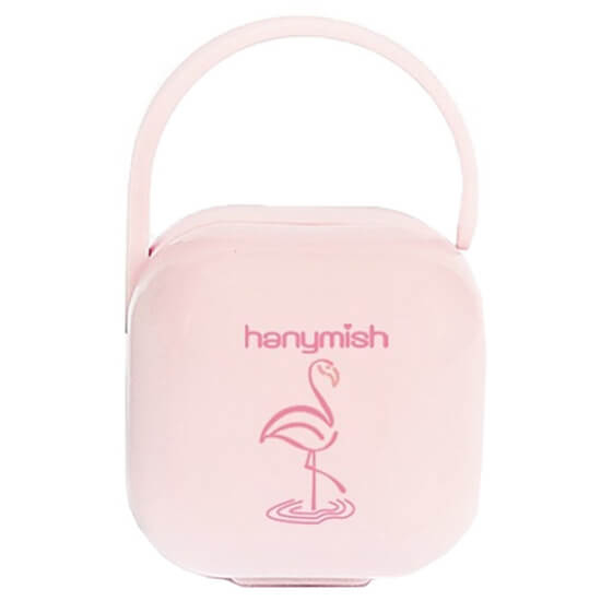 Hanymish pembe emzik saklama kabı kapaklı hijyenik taşıma kutusu bebek emziği için pratik koruma kabı- 1