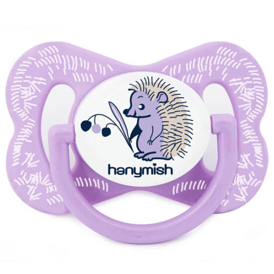 Hanymish Happy No1 mor damaklı emzik 0-6 ay bebekler için pratik kullanım sunan ortodontik emzik- 1