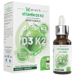 Haver Bitkisel D3 K2 Sprey 20 ML - Haver Farma