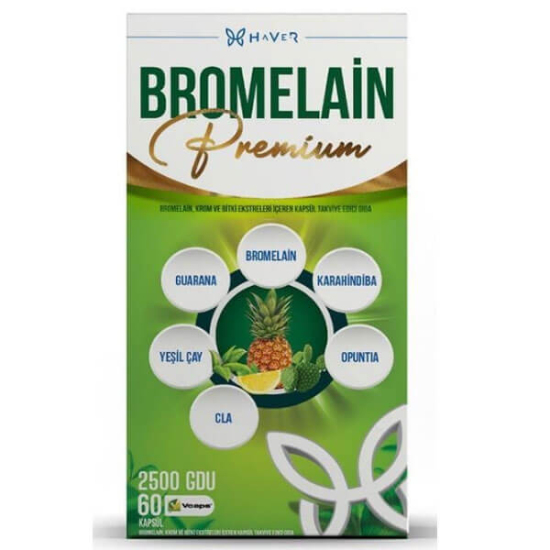  Haver Bromelain Premium 60 Kapsül - 1