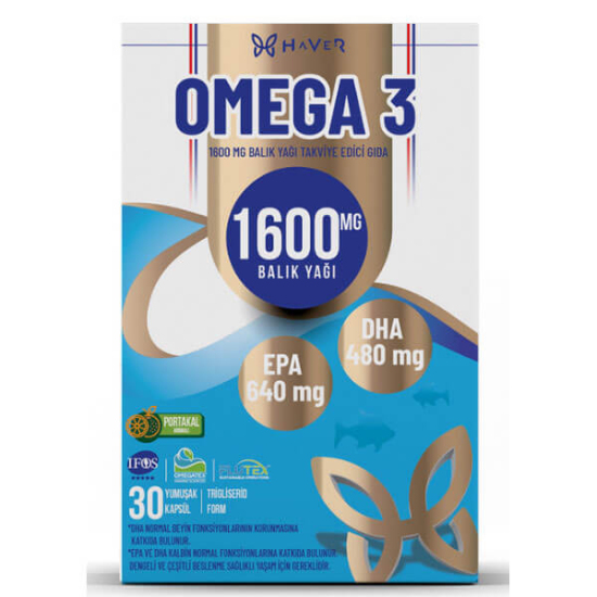  Haver Omega 3 1600 mg 30 Kapsül - 1