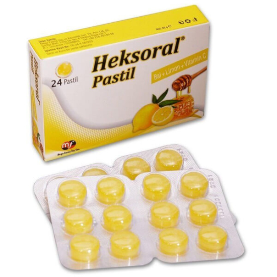  Heksoral Pastil Bal Limon Vitamin C 24 Adet - 1