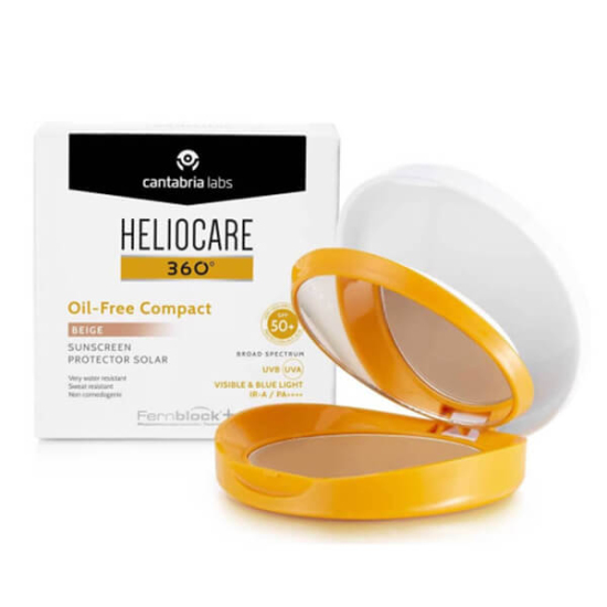  Heliocare 360 SPF50 Oil Free Compact Color Beige Sun Protector 10 g - 1