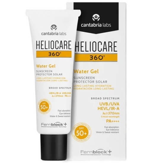 Heliocare 360 Water Gel SPF 50 50 ml güneş kremi, Fernblock Bioshield, Polypodium leucotomos özlü, jel dokulu- 1
