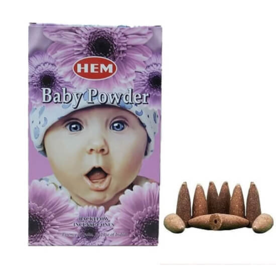  Hem Tütsü Değerli Mistik Kokulu Baby Powder 10 Konik Tütsü - 1