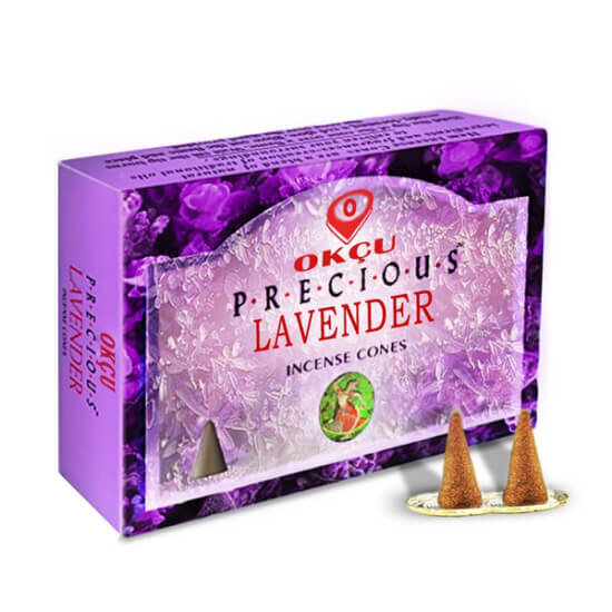  Hem Tütsü Değerli Mistik Kokulu Lavender 10 Konik Tütsü - 1