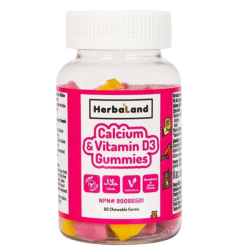 Herbaland Gummies for Kids Calcium with Vitamin D3 60 Çiğnenebilir Form - Herbaland