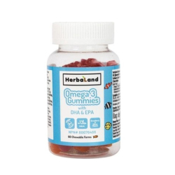 Herbaland Gummies for Kids Omega 3 with DHA and EPA 60 Çiğnenebilir Form - Herbaland