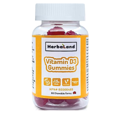 Herbaland Gummies for Kids Vitamin D3 60 Çiğnenebilir Form - Herbaland