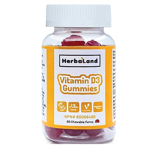 Herbaland Gummies for Kids Vitamin D3 60 Çiğnenebilir Form