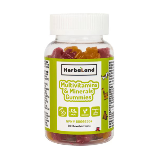 Herbaland Gummies Kids Multivitamins and Minerals 60 Çiğnenebilir Form