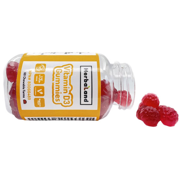 Herbaland Gummies Vitamin D3 Çiğnenebilir Form 60 Tablet