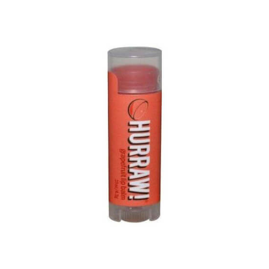 Hurraw Grapefruit Lip Balm 4,3 gr greyfurt aromalı doğal dudak balmı, yapay madde içermez, nemlendirir, ruj bazı- 1