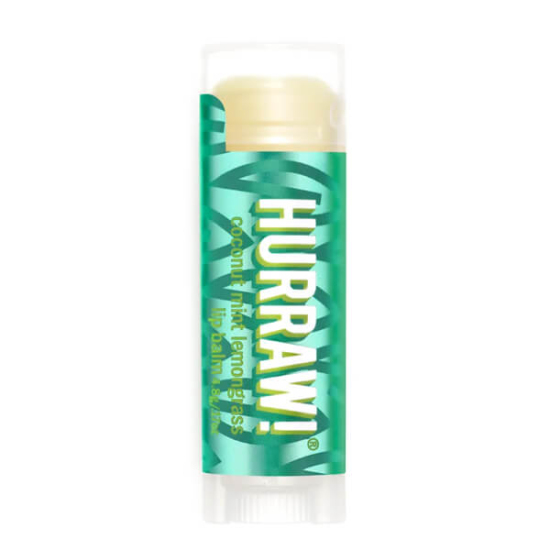 Hurraw Pitta Lip Balm 4.3 gr organik vegan dudak balmı, Hindistan cevizi limonotu nane özleri ve soğuk sıkım susam yağı- 1