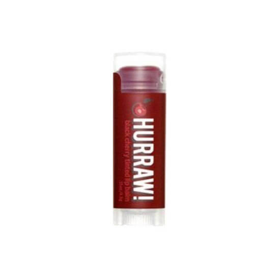 Hurraw Black Cherry tinted lip balm 4,3 g vişne aromalı dudak balmı koyu kırmızı renk veren nemlendirici stick- 1