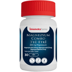 İmuneks Magnezyum Combo 3 lü Etki 30 Tablet - İmuneks Farma 