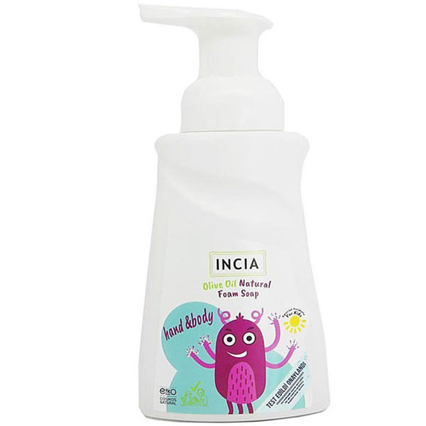 Incia Çocuklar İçin Zeytinyağlı Doğal Köpük Sabun 200 ML