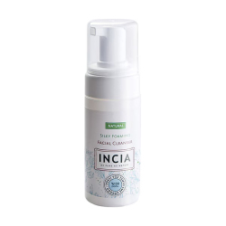 Incia Doğal İpeksi Yüz Temizleme Köpüğü Makyaj Akne Siyah Nokta Sivilce Yağlı Ciltler Vegan 125 ml - Incia