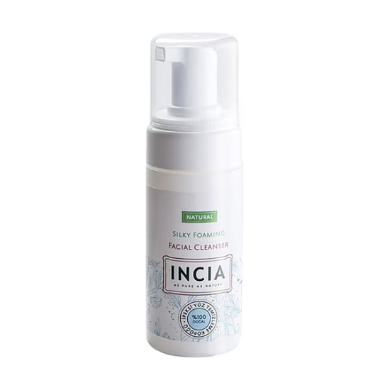 Incia Doğal İpeksi Yüz Temizleme Köpüğü Makyaj Akne Siyah Nokta Sivilce Yağlı Ciltler Vegan 125 ml