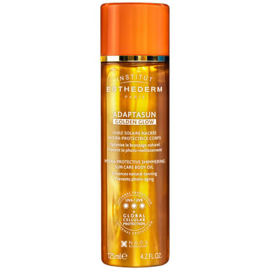 Institut Esthederm Adaptasun Golden Glow 125 ml bronzlaştırıcı vücut sütü losyonu güneşe karşı koruma ve altın ışıltı- 1