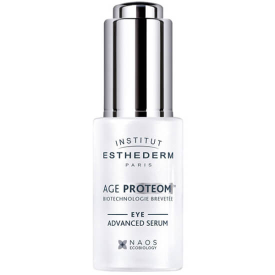 Institut Esthederm Age Proteom Eye Advanced Serum 15 ml göz çevresi serumu, şişe ve kutu ürün görseli- 1