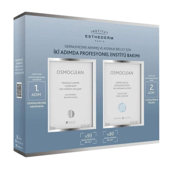Institut Esthederm Ayrılmaz İkili - Deep Pore Cleanser 75 ml + Gentle Buffing Cream 75 ml