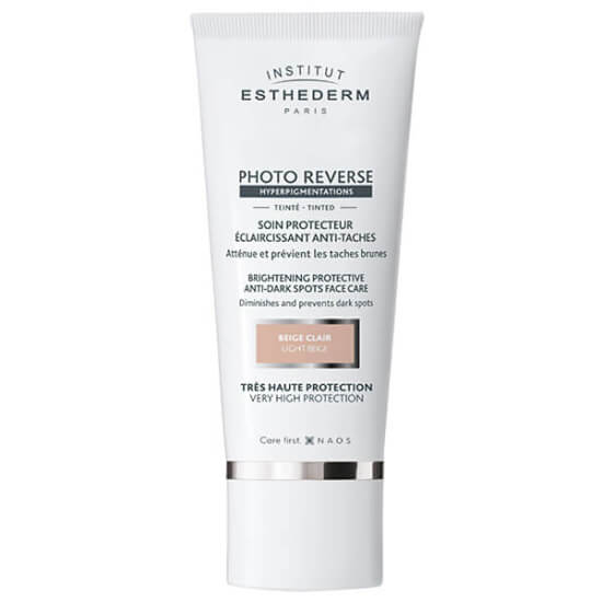 Institut Esthederm Photo Reverse Tinted Light Beige 50 ml renkli güneş kremi leke karşıtı yüksek koruma suya tere dayanıklı- 1