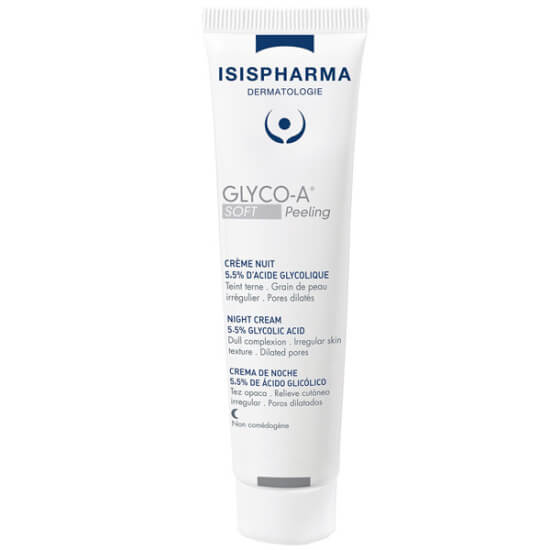 Isispharma Glyco-A Soft Peeling Night Cream 30 ml %5.5 glikolik asitli peeling etkili gece kremi gözenek sıkılaştırma- 1