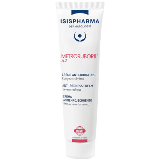 Isispharma Metroruboril AZ 30 ml kızarıklık karşıtı krem, rozasea ve hassas cilt için, paraben alkol parfümsüz- 1