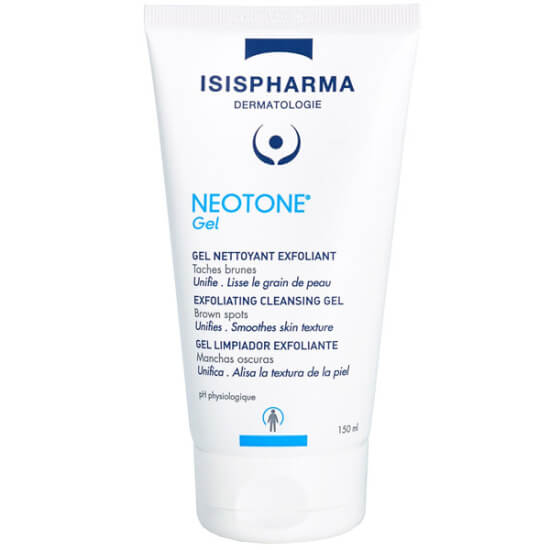 Isispharma Neotone Gel 150 ml mikro granüllü temizleme jeli, meyan kökü ekstresi, C ve E vitaminleri, lekeli cilt- 1