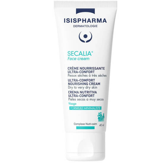 Isispharma Secalia yüz kremi 40 ml, kuru ve çok kuru hassas ciltler için nem destekli akışkan yapı- 1