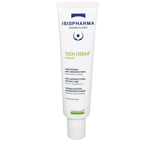 Isispharma Teen Derm Alpha Pure 30 ml yağlı cilt bakım kremi sebum dengesi destekleyen cilt kusurlarını kapatmaya yardımcı- 1
