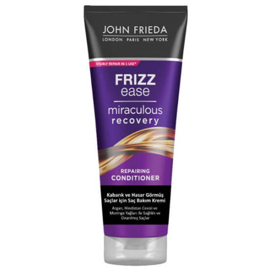 John Frieda Frizz Ease Mucizevi Bakım Şampuanı 250 ml elektriklenen saçlar için nazik günlük kullanım pürüzsüzleştirici- 1