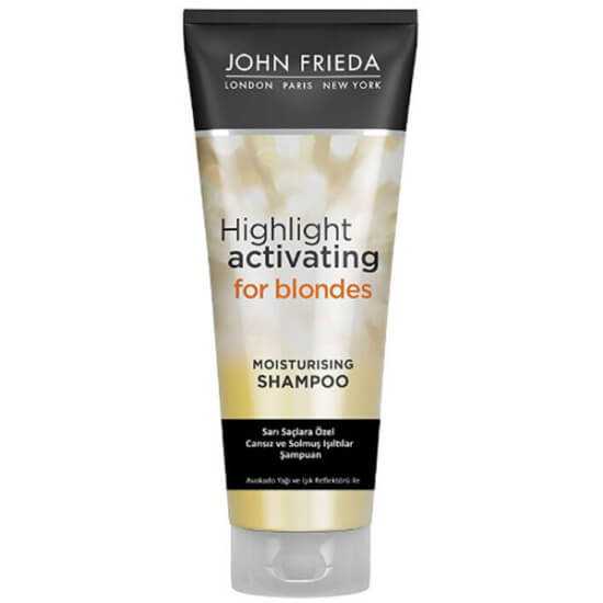 John Frieda Sheer Blonde sarı saçlara özel nemlendirici şampuan 250 ml limon ve papatya özlü ışıltı etkili- 1