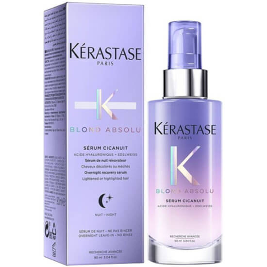 Kerastase Blond Absolu Cicanuit onarıcı gece serumu 90 ml hyaluronik asitli hafif formül saç nemlendirici- 1