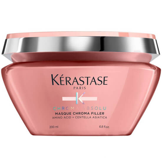 Kerastase Chroma Absolu Masque Chroma Filler 200 ml boyalı ve röfleli saçlar için maske E vitamini keten tohumu yağı- 1