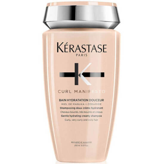 Kerastase Curl Manifesto Bain Hydration Douceur nemlendirici şampuan 250 ml, Manuka balı ve seramidli, kıvırcık saçlar- 1