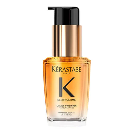 Kerastase Elixir Ultime saç bakım yağı 30 ml şişe, parlaklık ve besleyici bakım, kabarmaya karşı koruyucu etki- 1