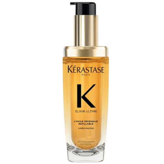 Kerastase Elixir Ultime saç bakım yağı 75 ml şişe tüm saç tipleri için parlaklık yumuşaklık elektriklenme karşıtı- 1