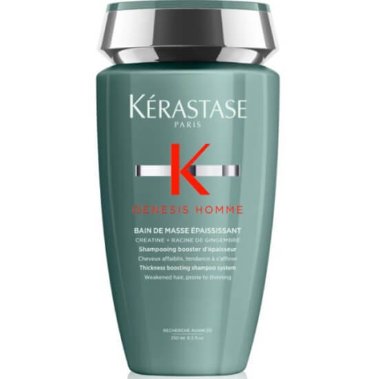 Kerastase Genesis Homme Bain De Masse Epaississant 250 ml yoğunlaştırıcı şampuan incelmeye meyilli saçları temizler dolgunluk sağlar- 1