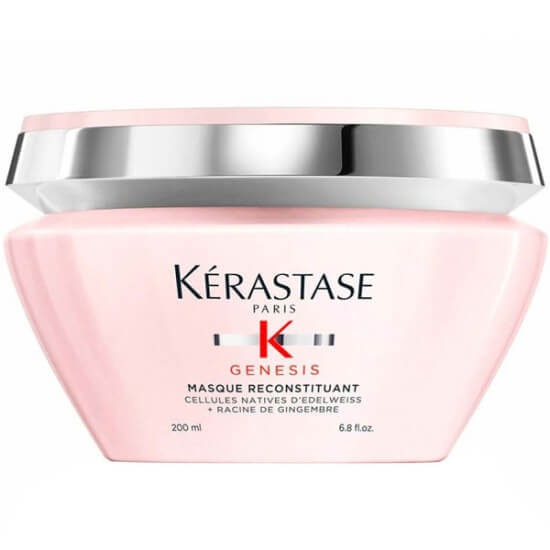 Kérastase Genesis Masque Reconstituant 200 ml saç maskesi, zencefil kökü ve edelweiss özü içeren nemlendirici- 1
