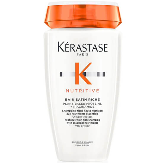 Kerastase Nutritive Bain Satin Rich yoğun nemlendirici şampuan 250 ml kuru hassas saçlar için Irisome Kompleksi lipidler- 1
