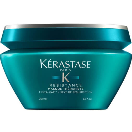 Kerastase Resistance Masque Therapiste 200 ml onarıcı saç maskesi, aşırı işlem görmüş yıpranmış saçlar için Fibra-Kap- 1