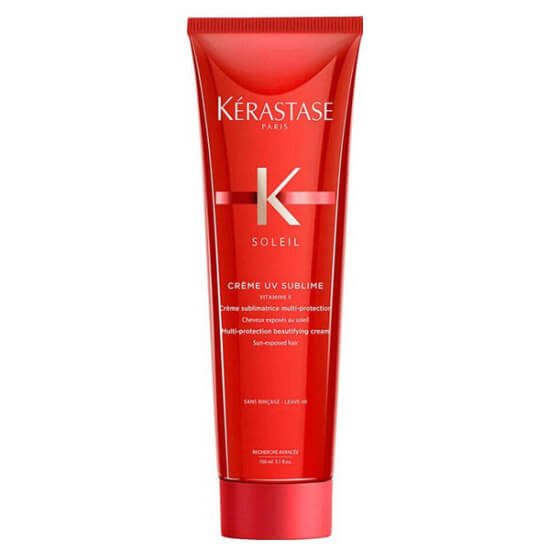 Kerastase Soleil UV Sublime 150 ml durulanmayan saç kremi E vitamini UV filtresi nemlendirici güneş koruyucu bakım- 1