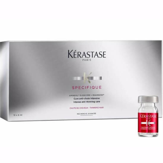 Kerastase Specifique Aminexil Force R dökülme karşıtı saç serumu 10x6 ml ampul Aminexil 15000 ppm Rhamnose AOX- 1