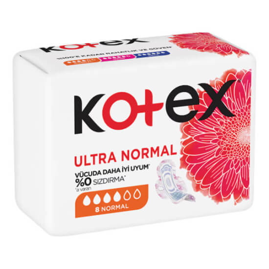 Kotex Ultra tekli normal hijyenik ped normal emicilik 8 adet paket günlük kullanım için pratik koruma- 1