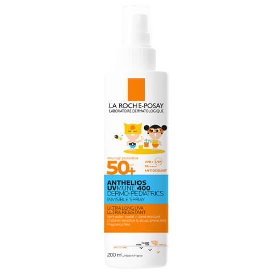 La Roche Posay Anthelios Dermo Pediatrics SPF 50 çocuk güneş koruyucu sprey 200 ml suya kum ve tere dayanıklı- 1