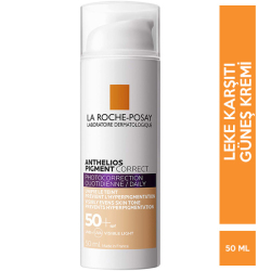 La Roche Posay - La Roche Posay Anthelios Pigment Correct Tinted Spf 50 50 ML Light Açık Ton La Roche Posay - La Roche Posay Anthelios Pigment Correct Tinted Spf 50 50 ML Light Açık Ton